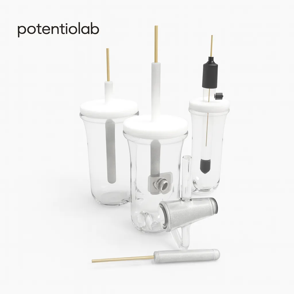 Three-neck H-type electrochemical cell for laboratory electrochemistry experiments