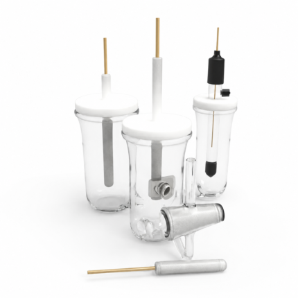 Three-neck H-type electrochemical cell for laboratory electrochemistry experiments