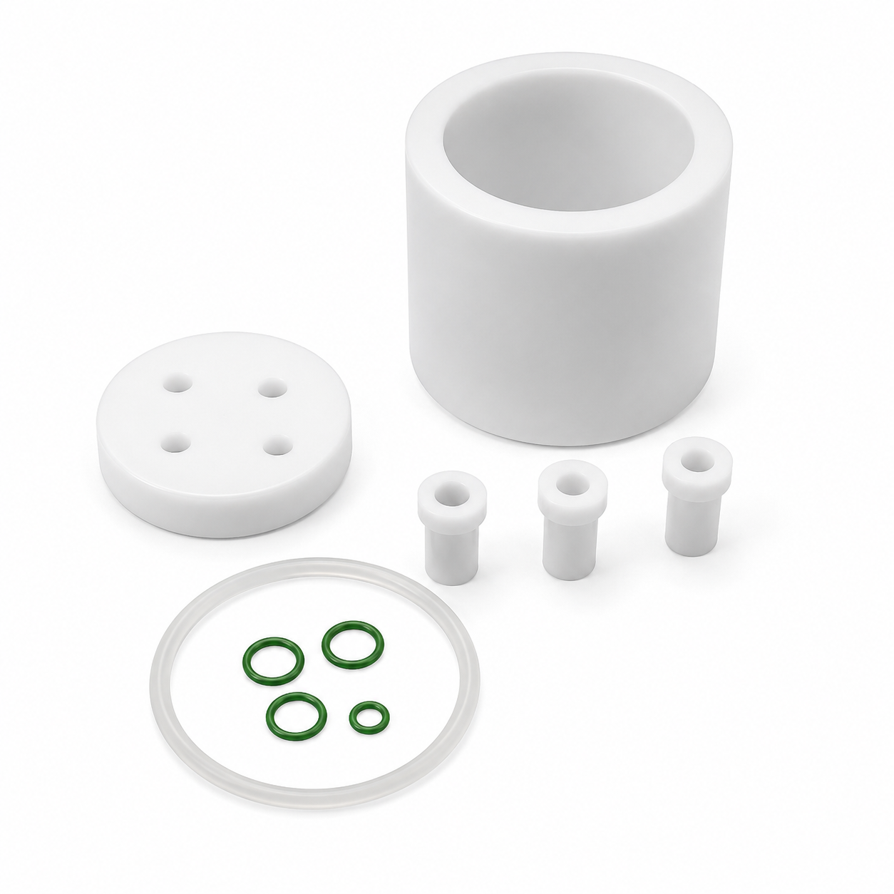 PTFE Electrochemical Cell Kit FPS-1 Three-Electrode PTFE Electrochemical Cell | Unsealed 3-Port Design - Image 1