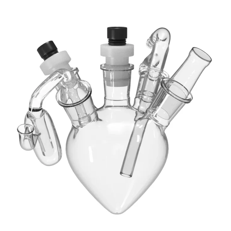 SF-1 Small Five-Neck Electrochemical Cell | 5ml–50ml Configurations Five-neck electrochemical cell with salt bridge and F-type tube accessories