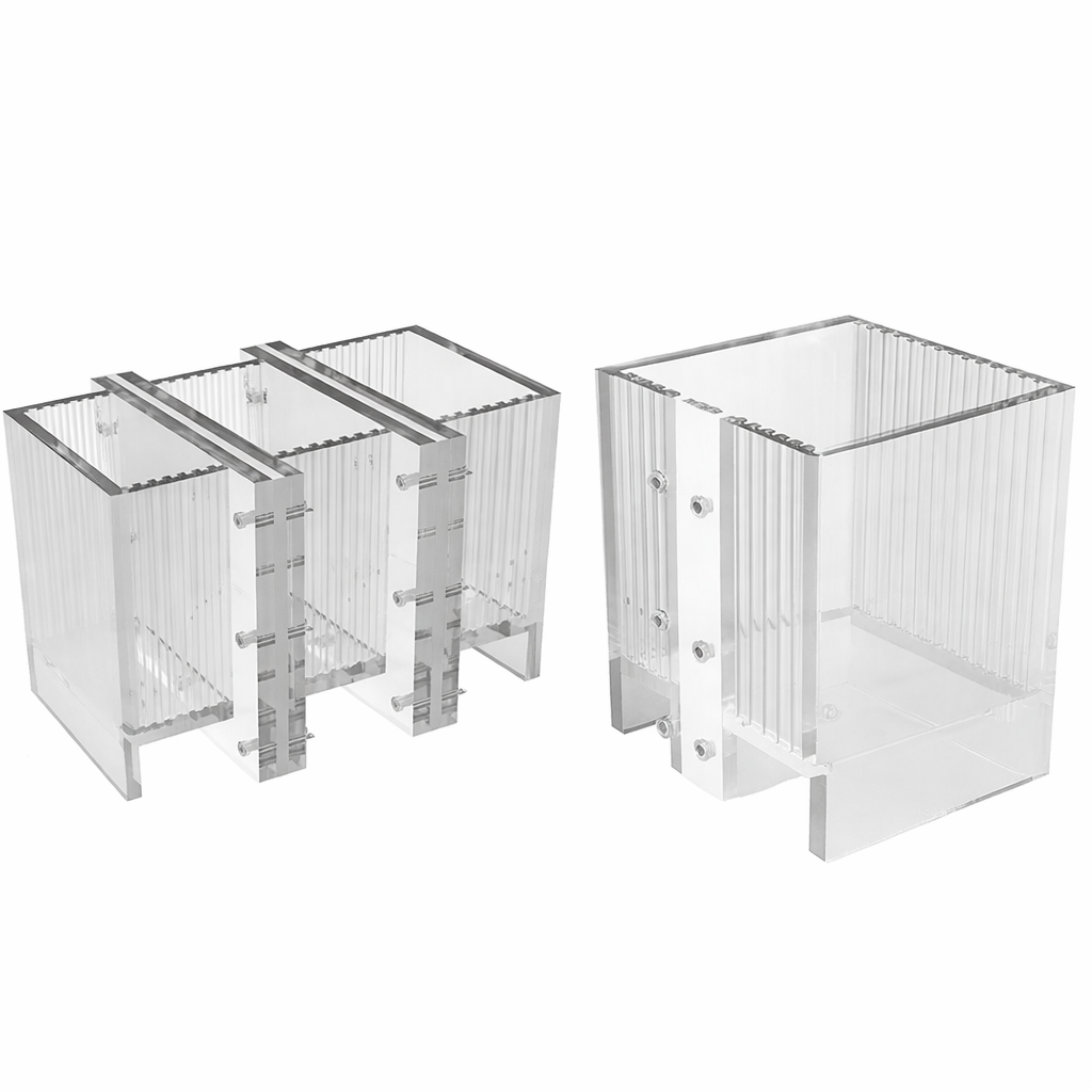 5b086aff-e569-4917-9023-12ab5a30dcac AH-2 Dual-Chamber Acrylic H-Type Electrolytic Cell - Image 1