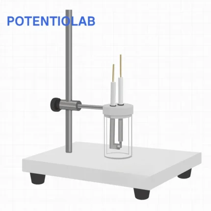 CEC-1 Compact Electrolysis Cell Stand with Electrode Holder — Available in 25 mL, 50 mL, and 100 mL Capacities