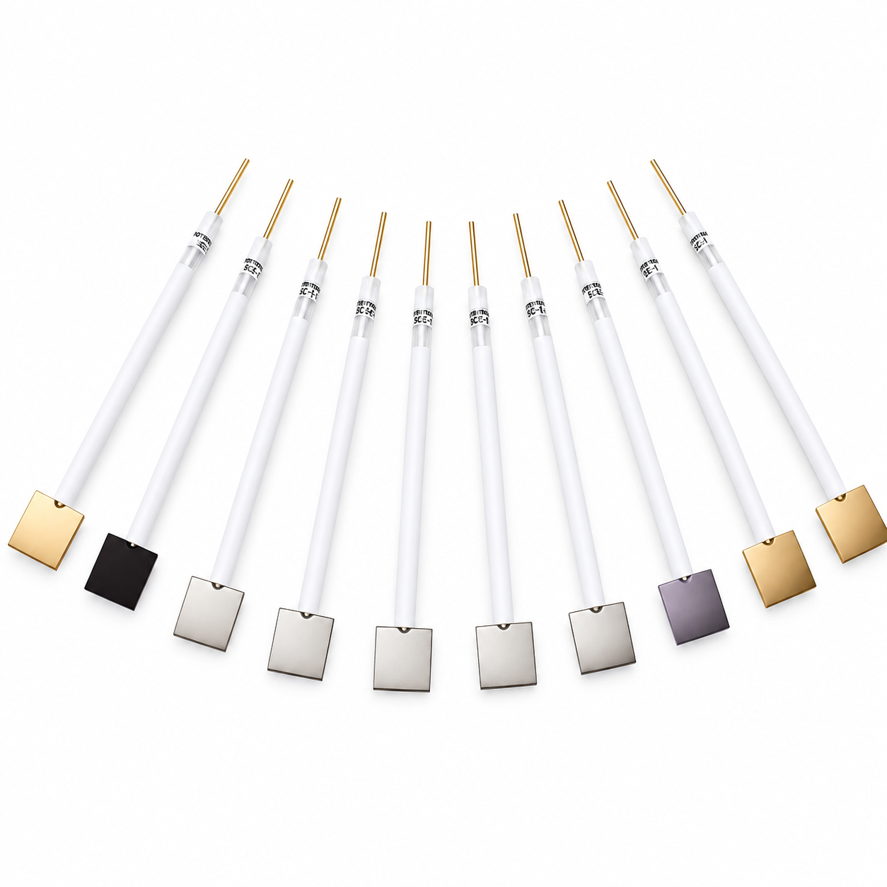 Custom Metal Sheet Electrodes – Iron, Copper, Stainless Steel, Titanium, Zinc, Nickel, Aluminum, Platinum, Gold Custom metal working electrodes made from iron, copper, stainless steel, titanium, zinc, nickel, aluminum, platinum, and gold.