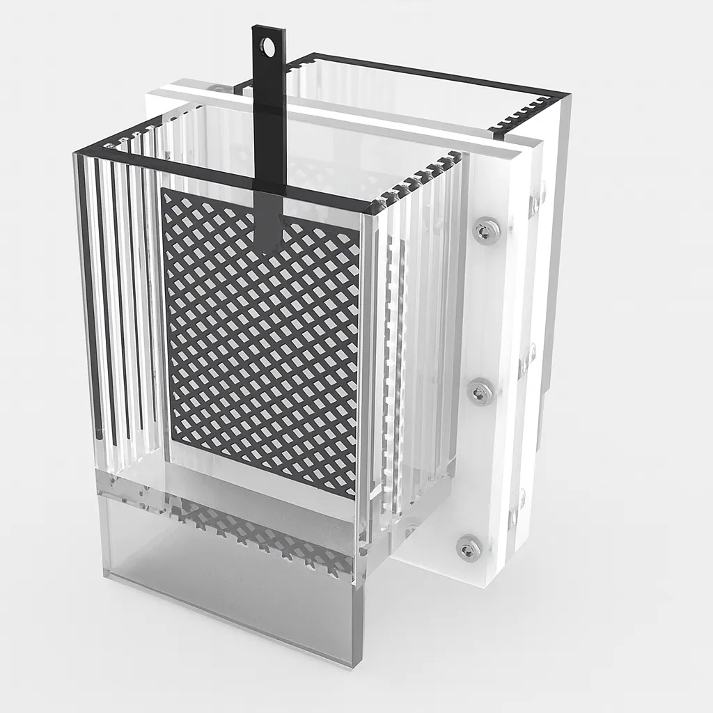 Dual-Chamber Acrylic Electrolytic Cell