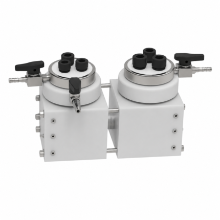 H-Type Sealed Electrochemical Cell with Replaceable Membrane and PTFE Valves