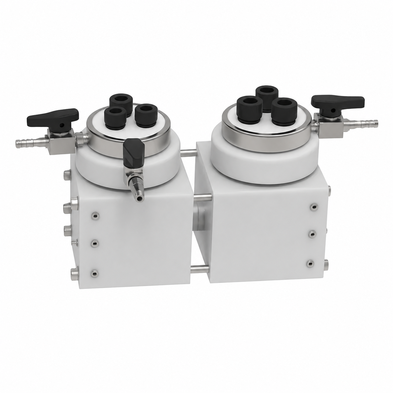 HEC-1 H-Type Sealed Electrochemical Cell with Replaceable Membrane and PTFE Valves H-Type Sealed Electrochemical Cell with Replaceable Membrane and PTFE Valves