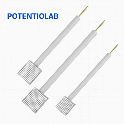 PEM1 Custom Platinum Electrodes – Mesh, Wire, Ring, Rod, and Disc Types – Multiple Sizes & PEEK Housing Options