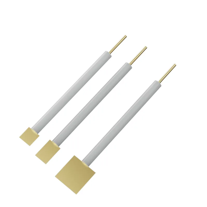 99.99% Gold Sheet Electrode with PTFE Housing - Detail View