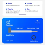 PT1 99.99% Pure Platinum Sheet Electrode – Rectangular & Circular, Counter Electrode, Platinum Mesh, Custom Sizes for Electrolysis & Lab Research - Image 2