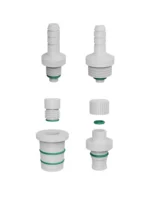 FF-1 Five-Neck Electrolysis Cell Accessories – F-Type Gas Inlet/Outlet Tube, Salt Bridge, Liquid Seal 14#/19# PTFE Stopper, Luggin Capillary Tube - Image 2