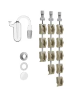 FF-1 Five-Neck Electrolysis Cell Accessories – F-Type Gas Inlet/Outlet Tube, Salt Bridge, Liquid Seal 14#/19# PTFE Stopper, Luggin Capillary Tube - Image 3