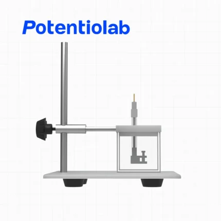 QET-1 Quartz Electrolysis Cell Stand with PTFE Base | Electrode Holder for Three-Electrode System