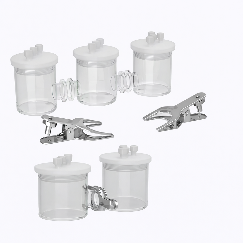 e7c46769-f38c-4b60-b483-3853a4a9702e HT-1 H-Type Sealed Electrochemical Cell with Replaceable Membrane - Image 1
