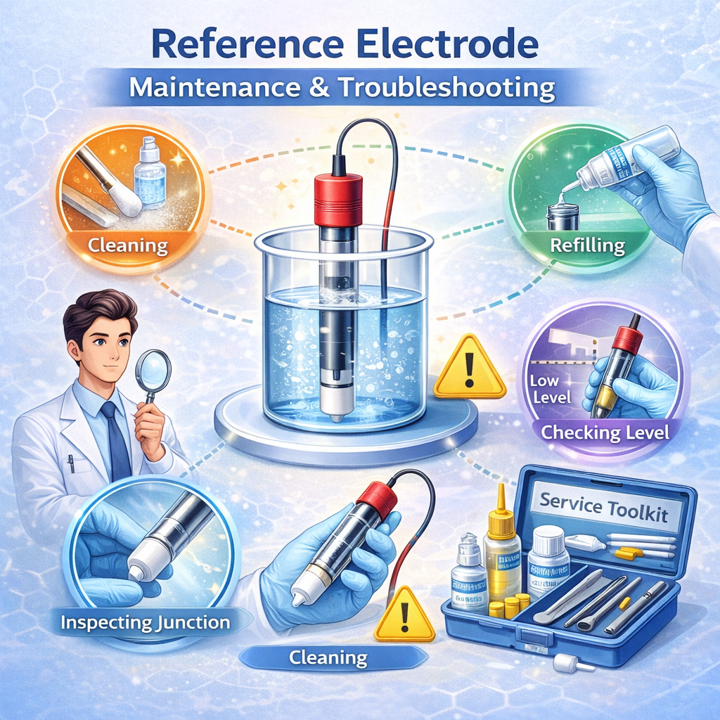 Reference electrode troubleshooting checklist