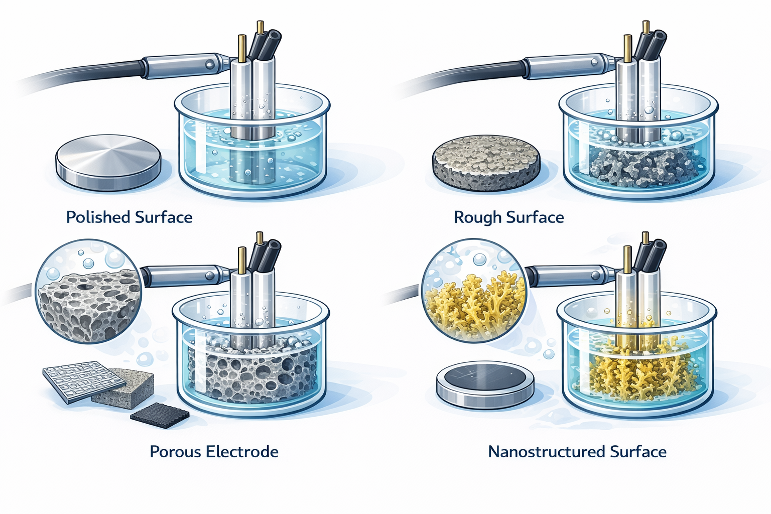 Selection of Working Electrode Surface Structures