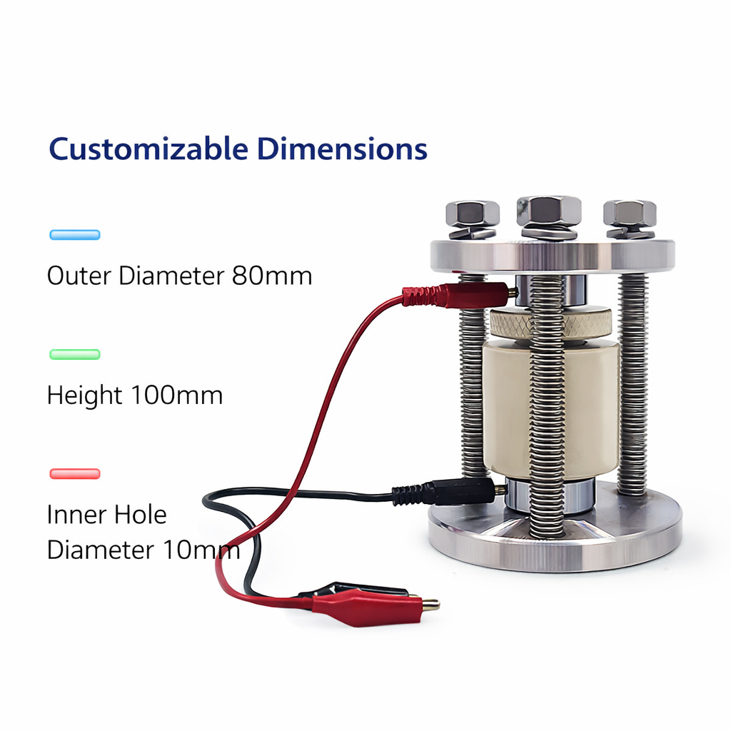 Solid-state battery mold with ceramic liner additional view