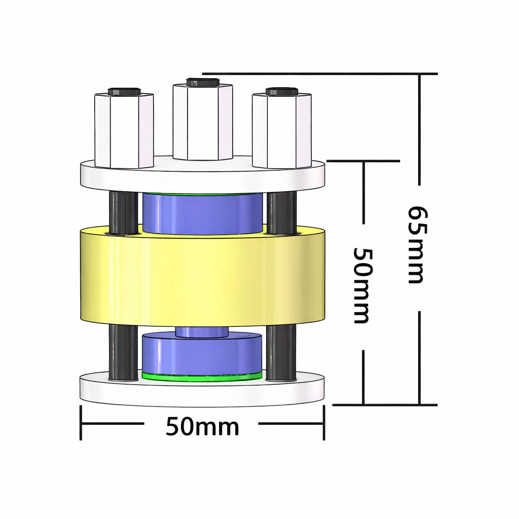 Solid-state battery test mold standard version main view