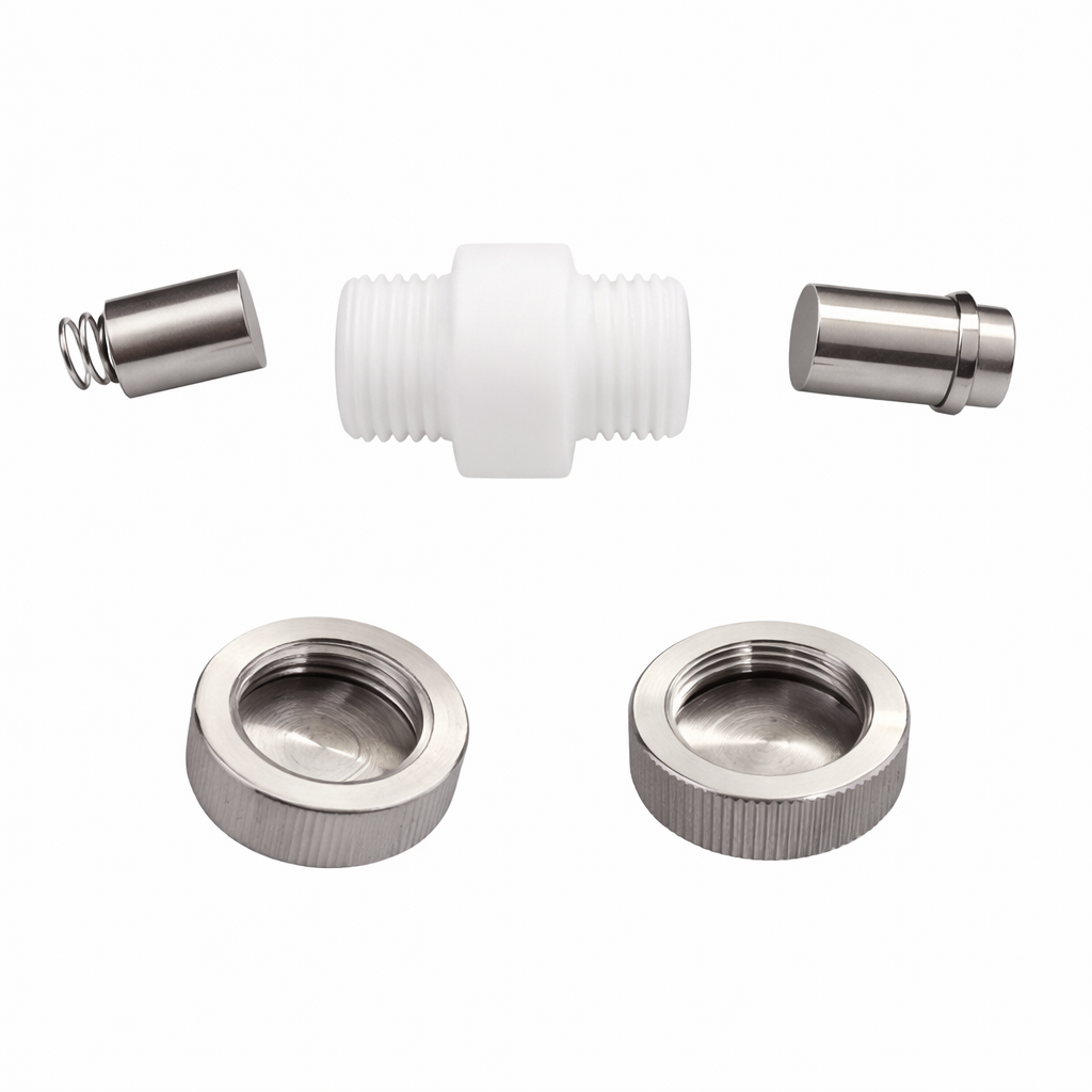 Two-electrode liquid battery test cell mold structure