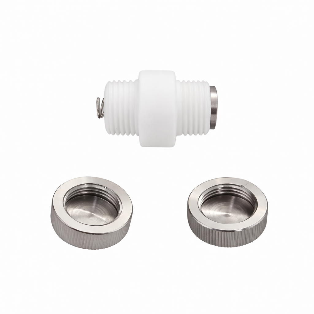 Two-electrode liquid battery test cell mold components