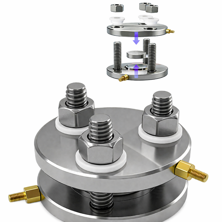 CCC1 CR2032 Coin Cell Compression Mold for Solid-State Battery Pressure Testing