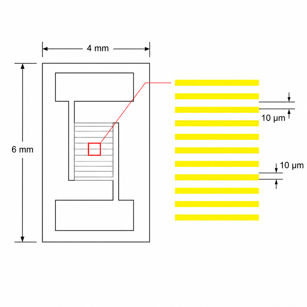 transparent quartz glass IDE electrode for gas biomedical and photoelectric sensing applications
