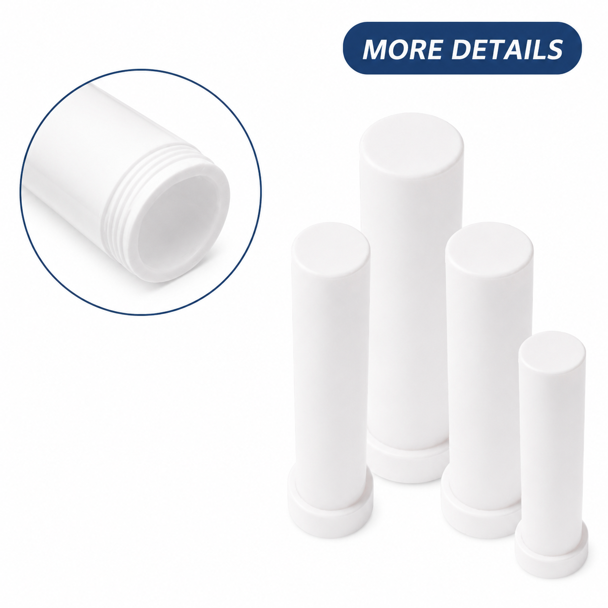 PTFE centrifuge tube with screw cap for corrosive chemical laboratory applications