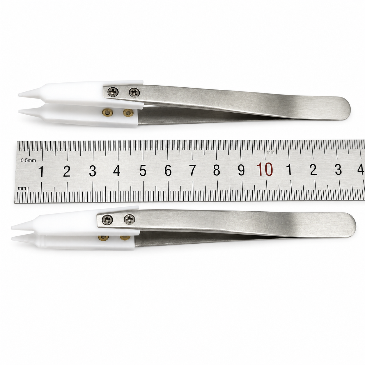 Pure PTFE Teflon tweezers with PTFE tips